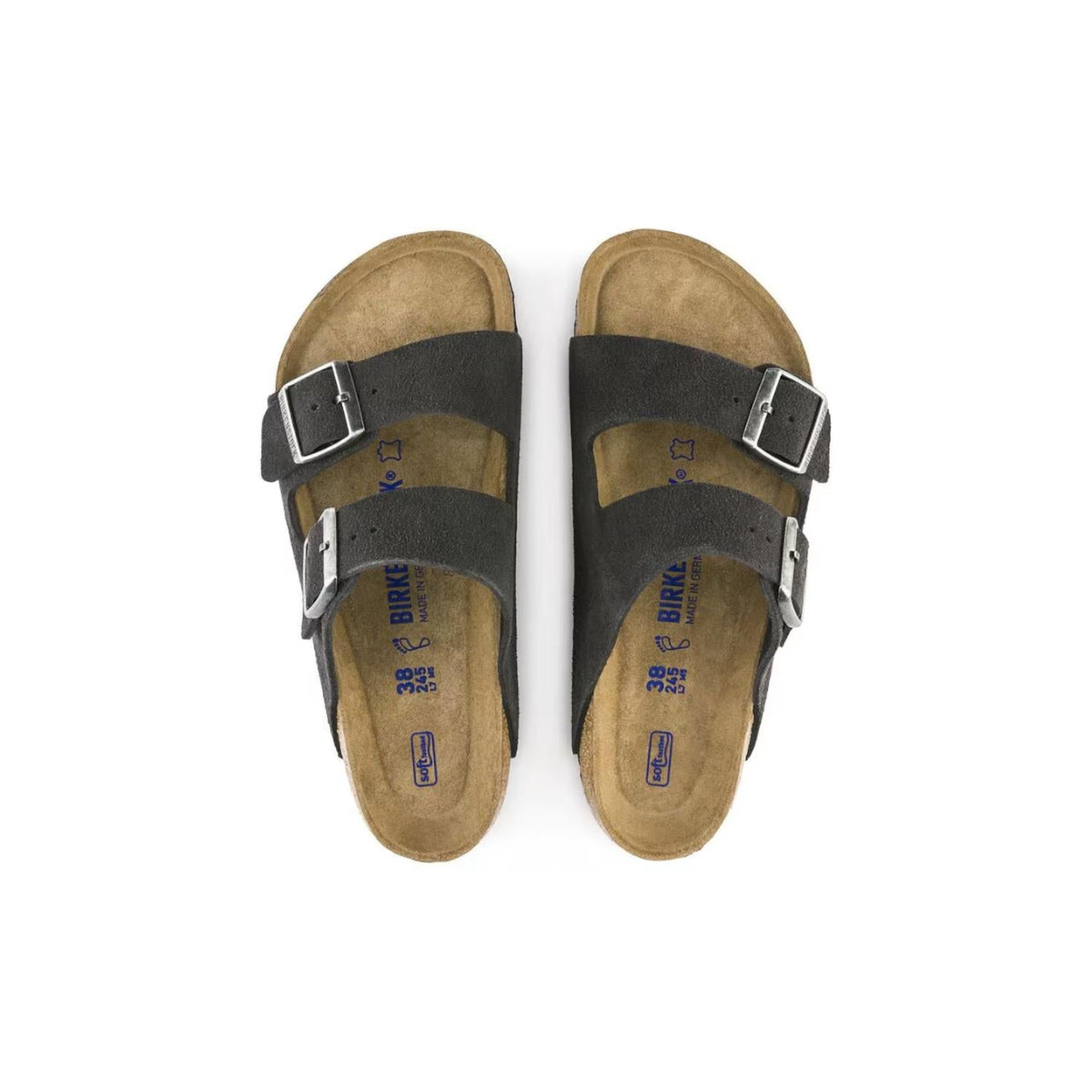 Sandalias de mujer de cuero color gris