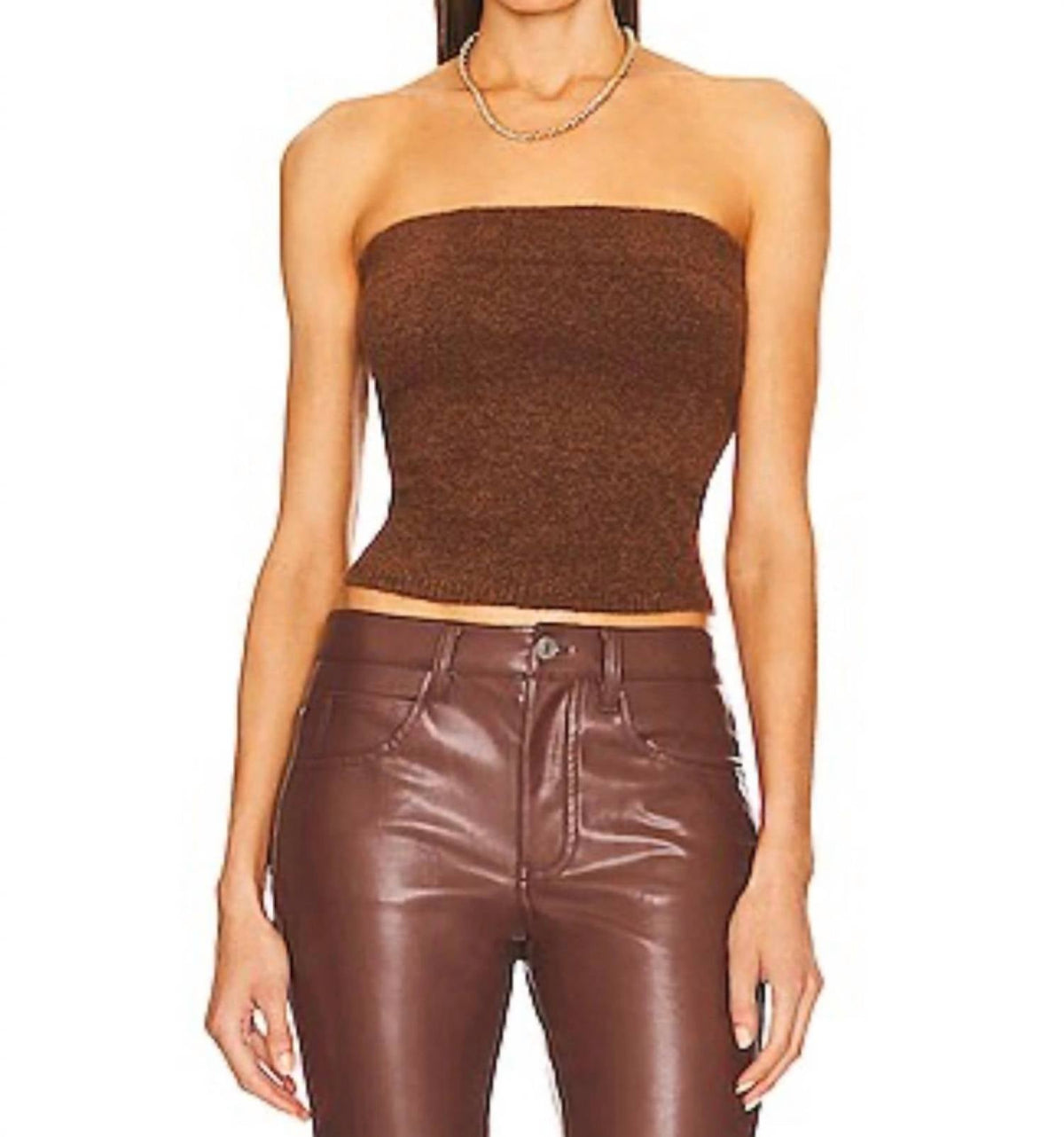 Top de mezcla de lana