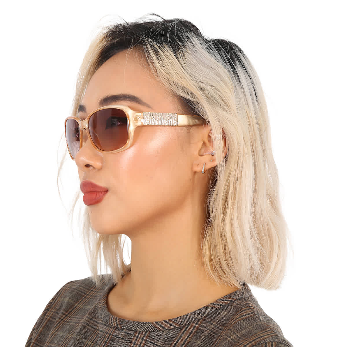 Gafas de sol de mujer de montura cuadrada color gris