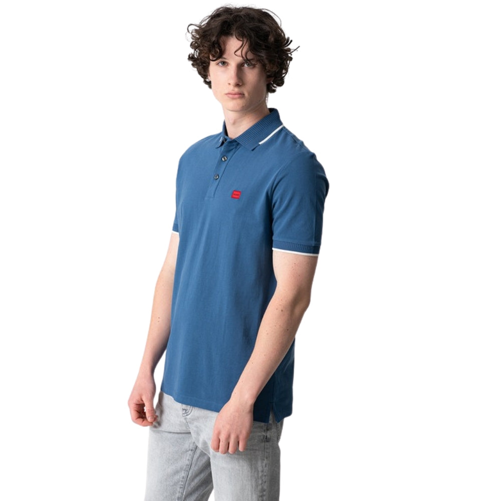 Polo de hombre color azul