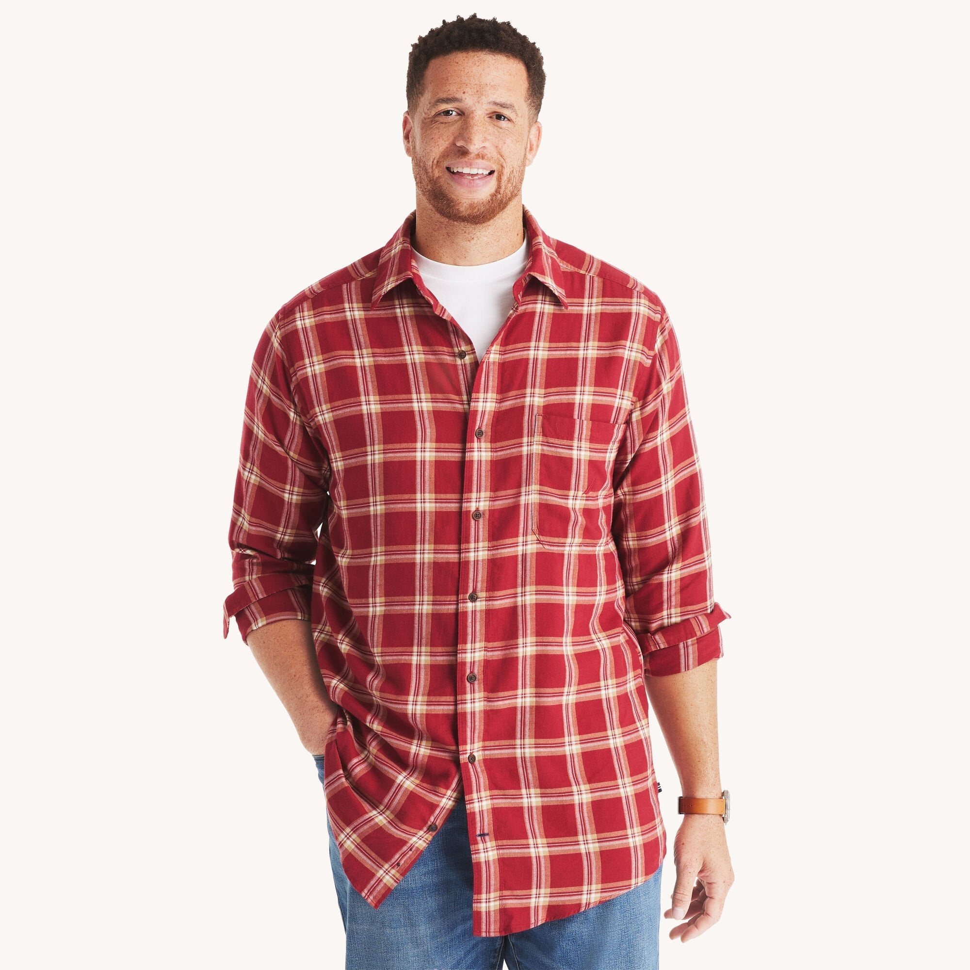 Camisa de hombre a cuadros