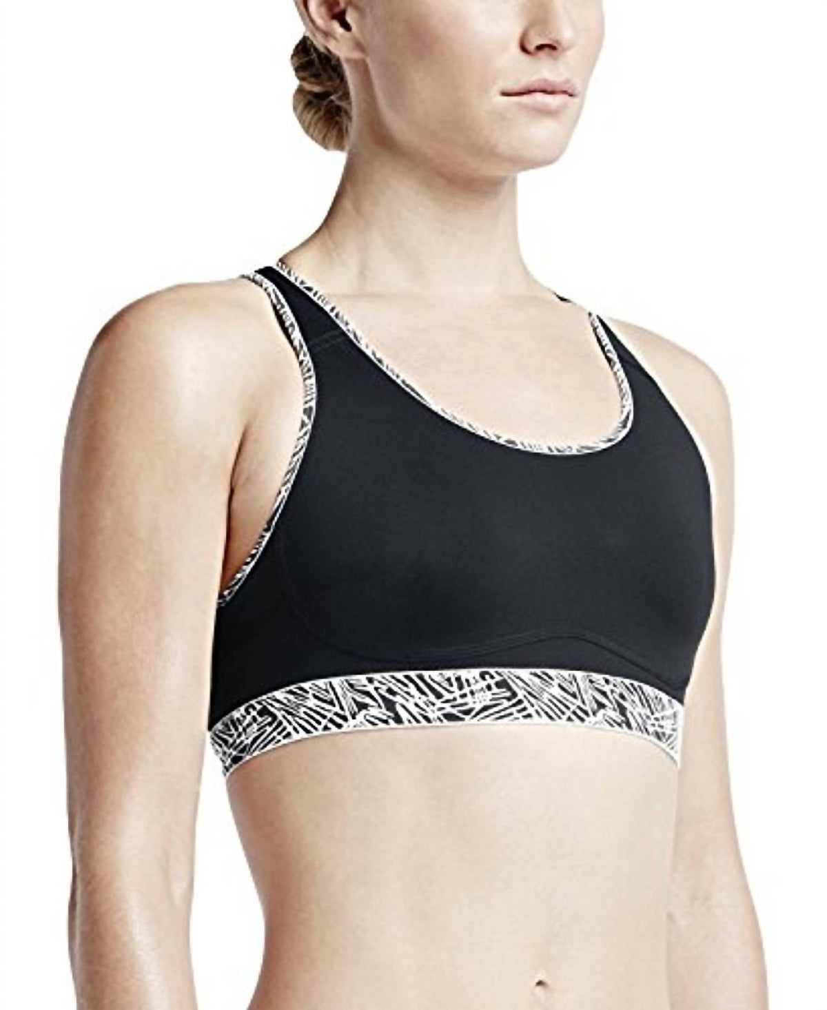Top deportivo color negro y blanco