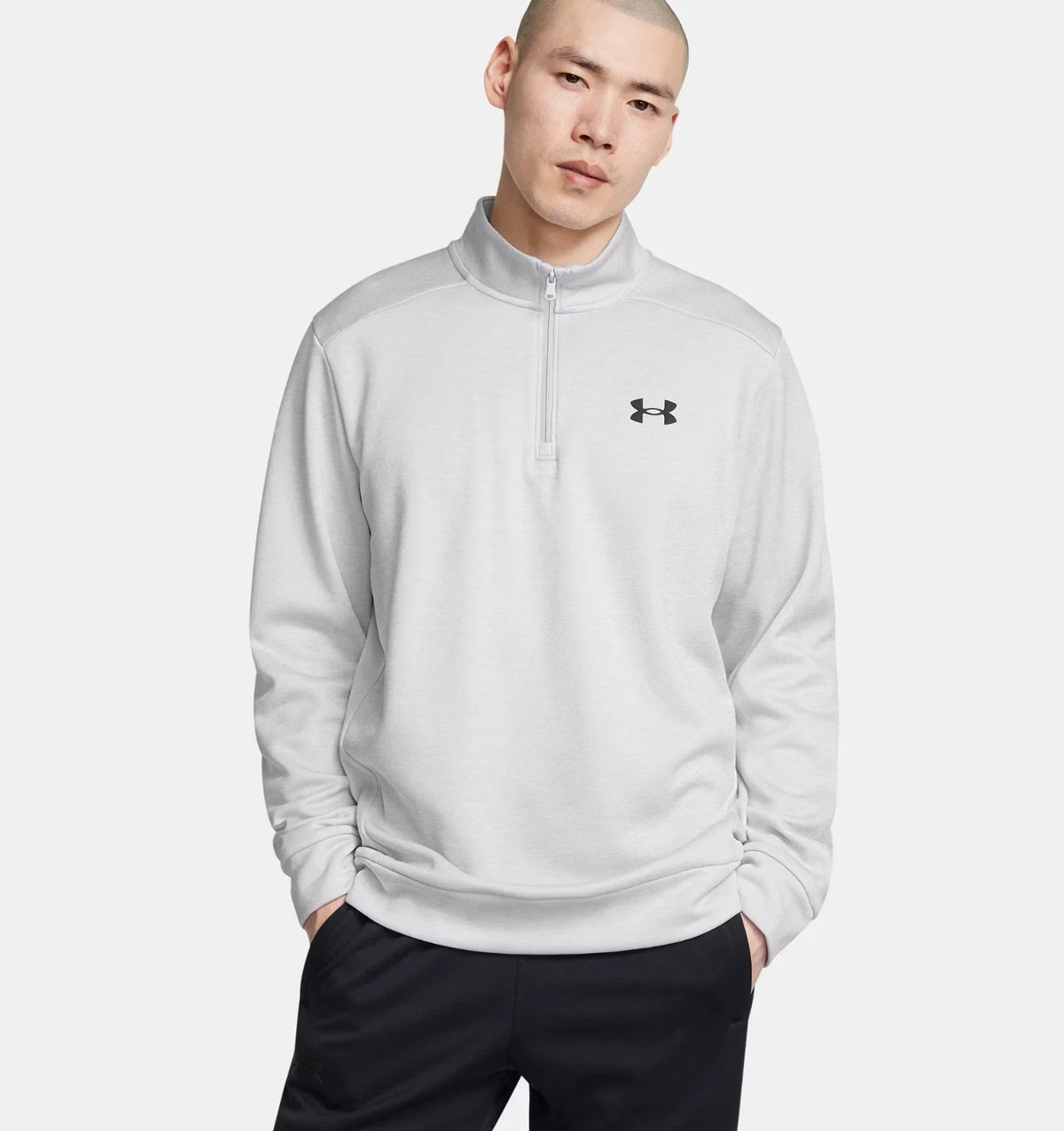 Top de hombre con cuello alto color gris