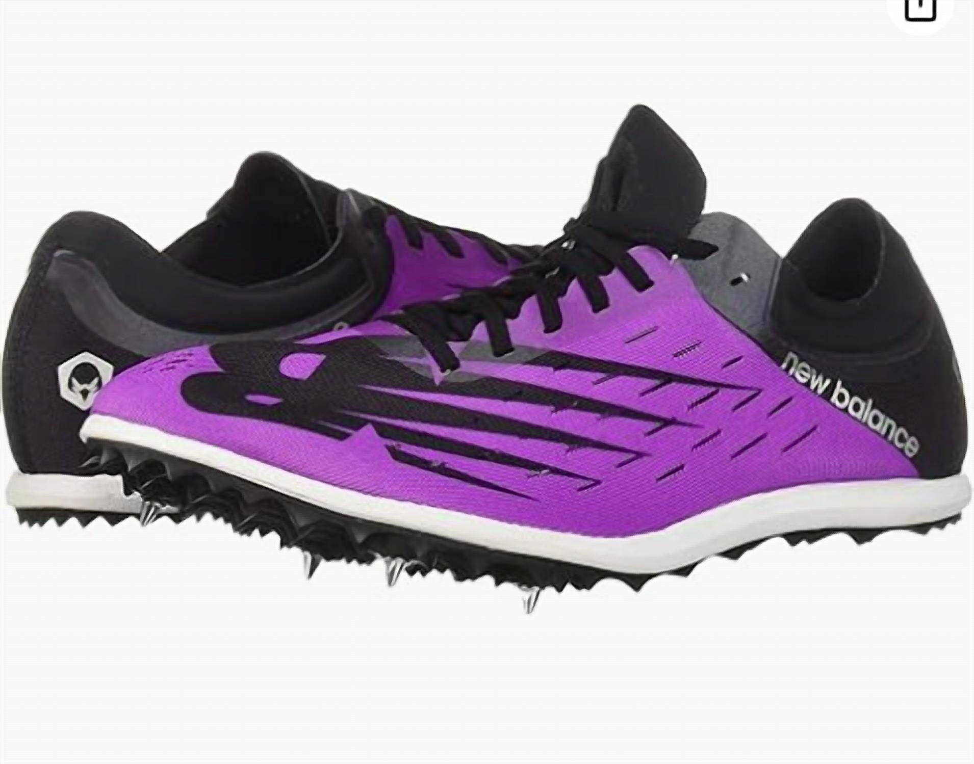 Zapatillas con clavos de mujer color negro y violeta