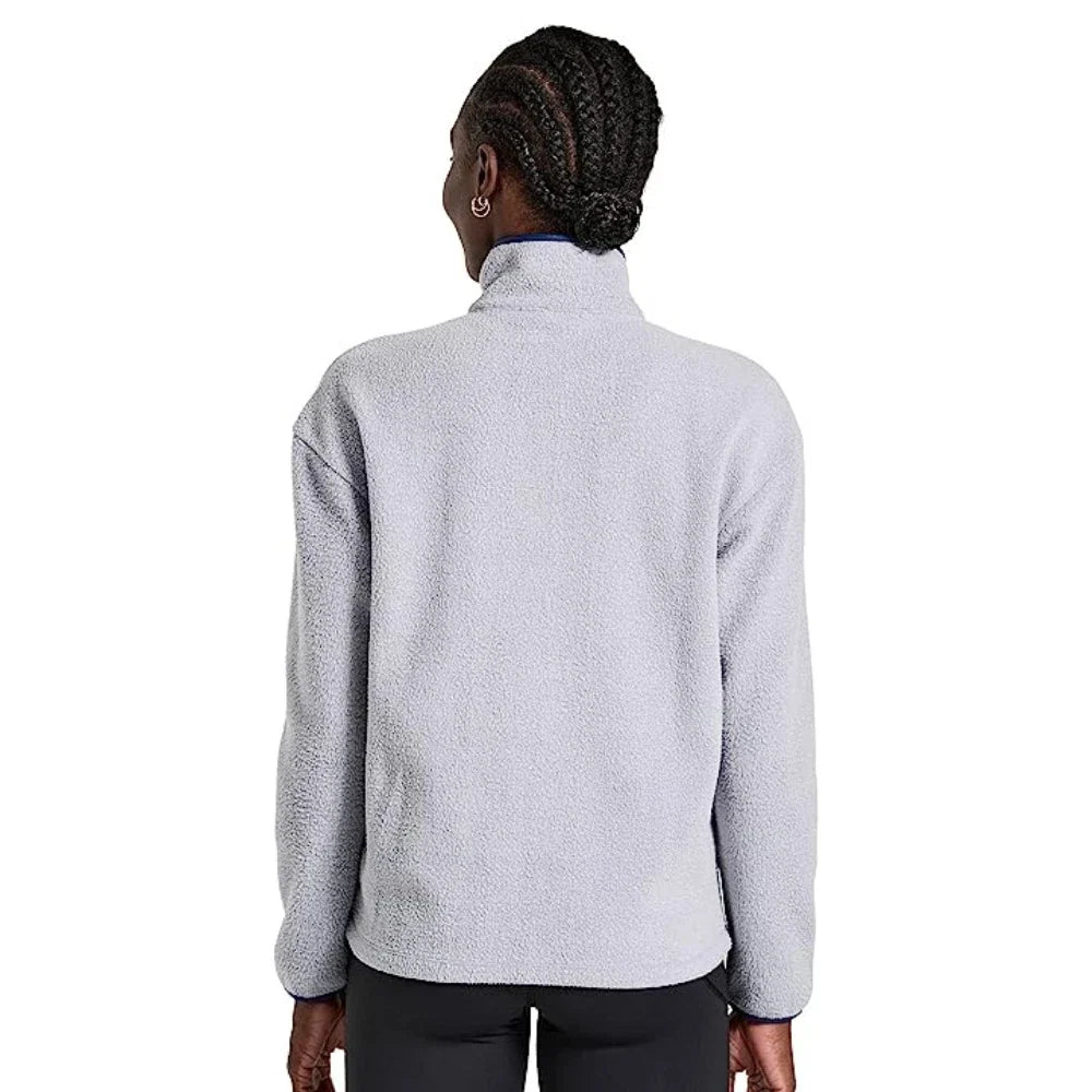 Chaqueta de mujer de manga larga color gris claro