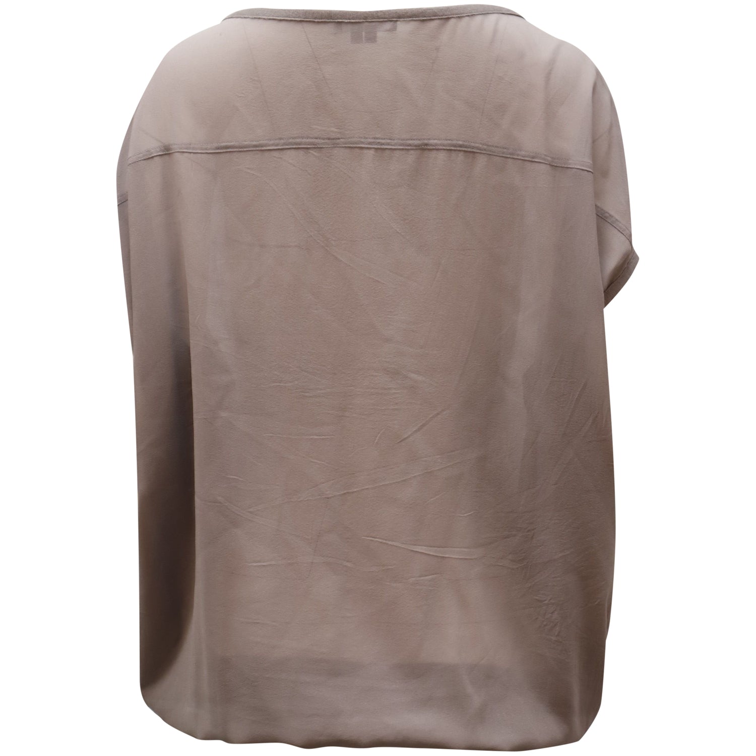 Camisa de seda color gris