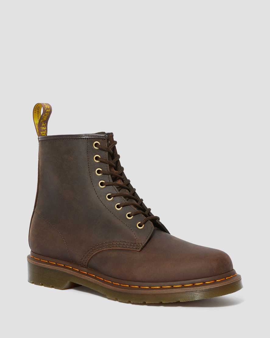 Botas de cuero con cordones