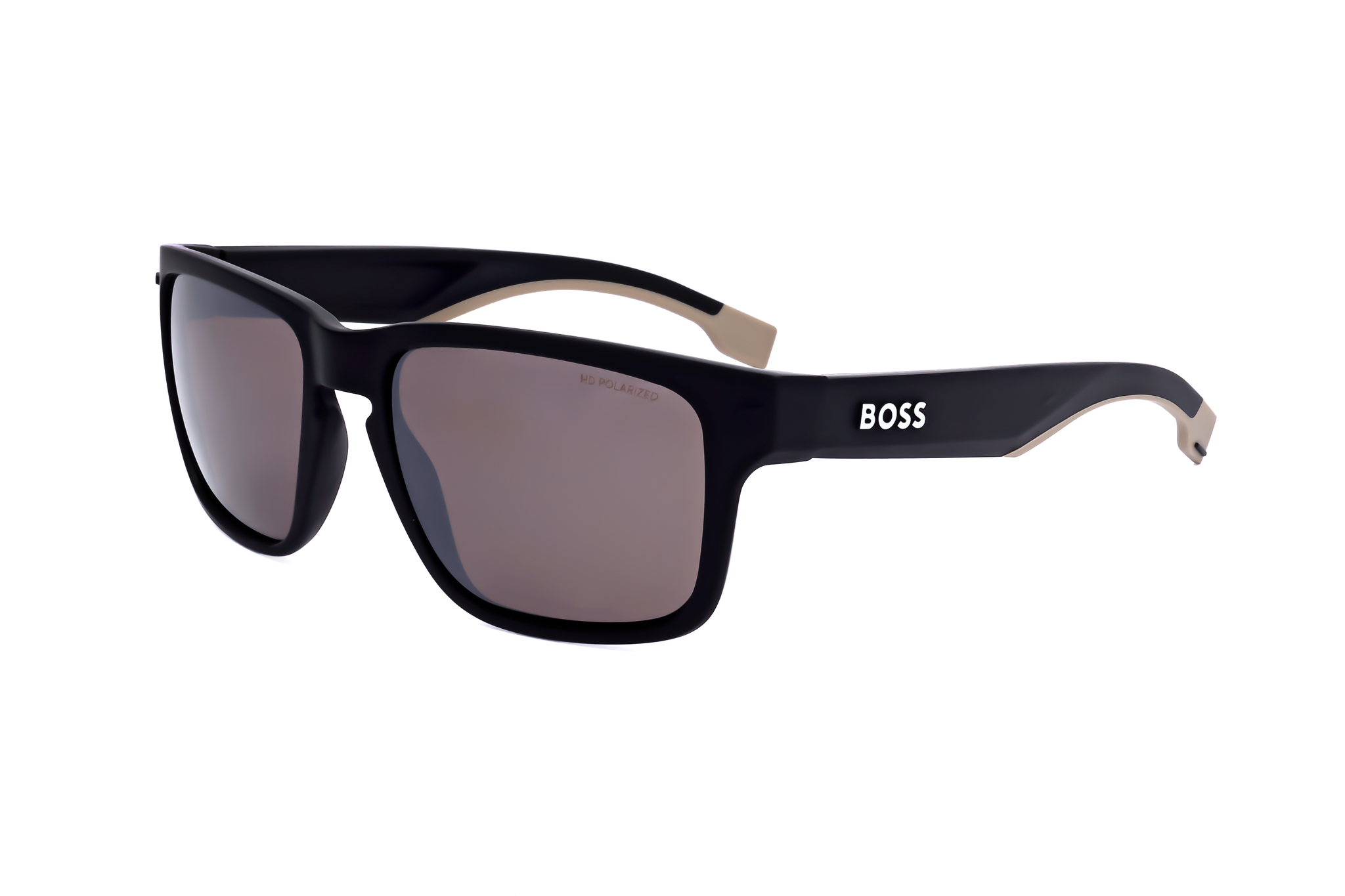 Gafas de sol de hombre 57 mm color negro y beige