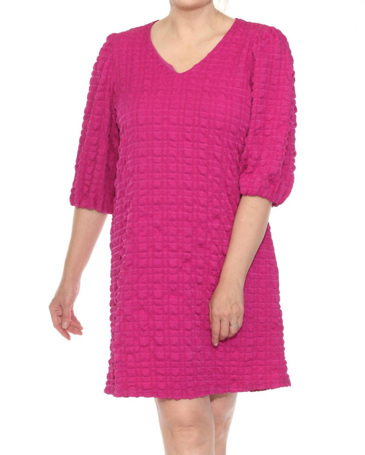 Vestido corto color violeta