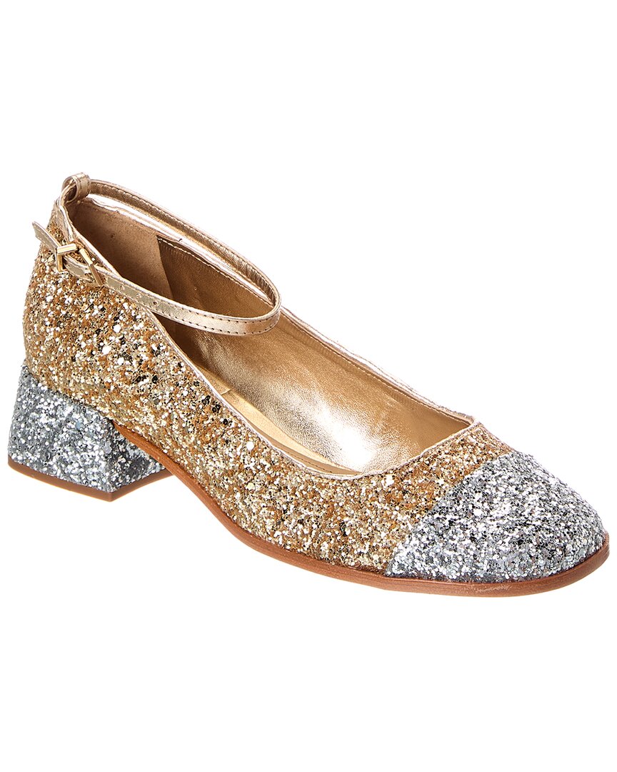 SCHUTZ Dorothy Weekend Tacón con Glitter Tacón Bloque Bajo