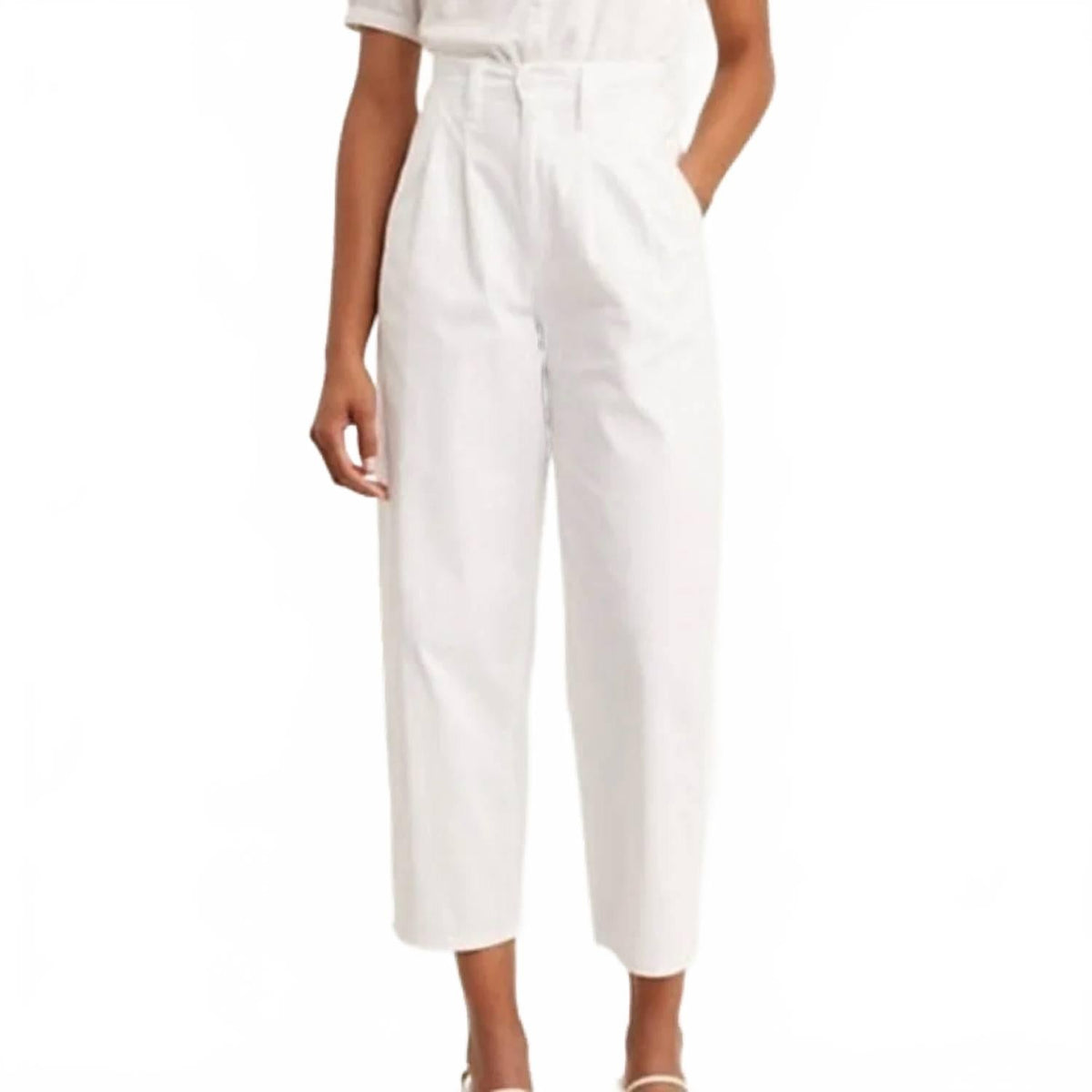 Pantalón de mujer color blanco