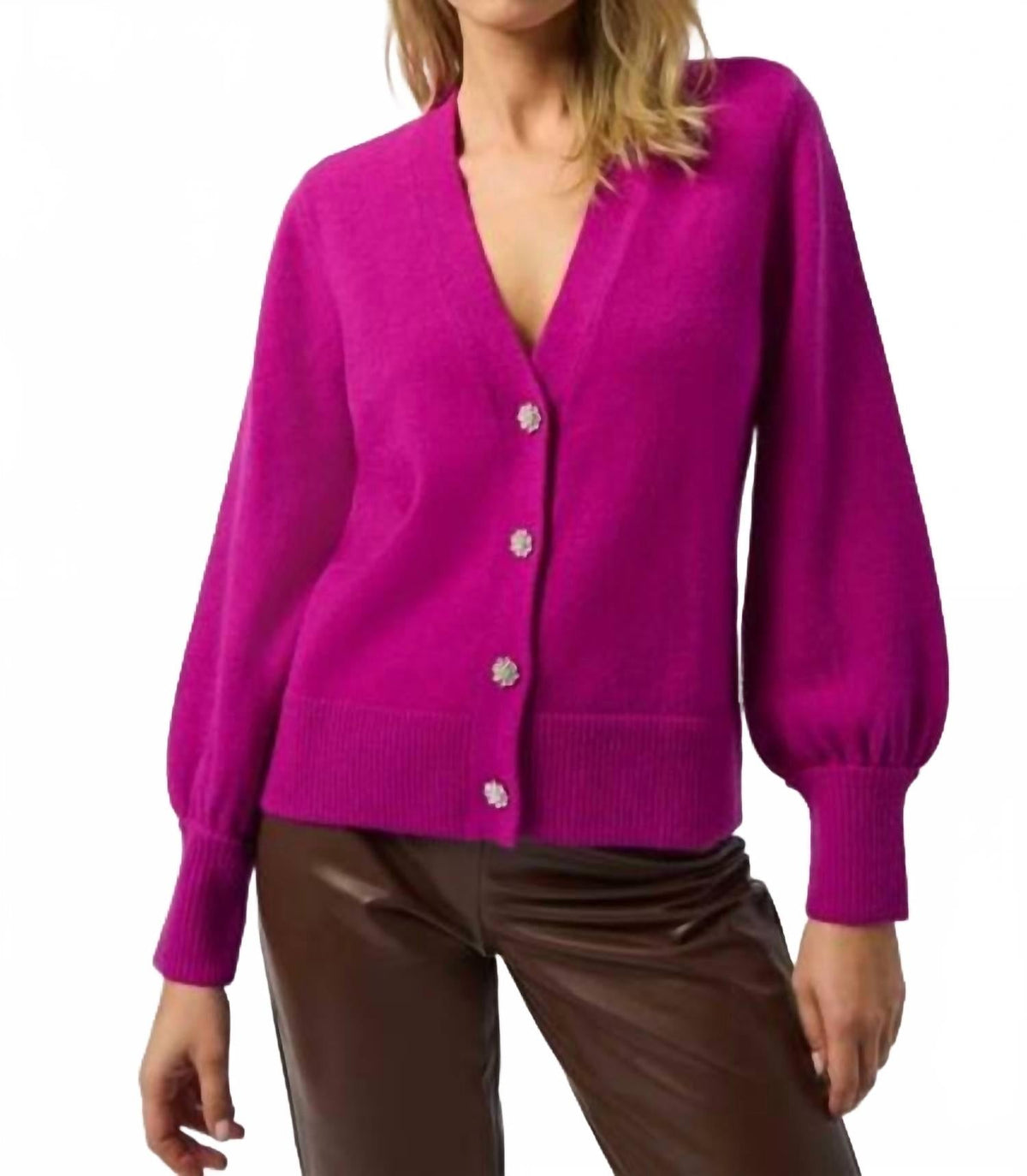 Blusa con cuello en V