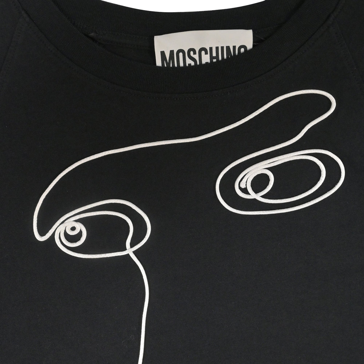 Camiseta de algodón color negro