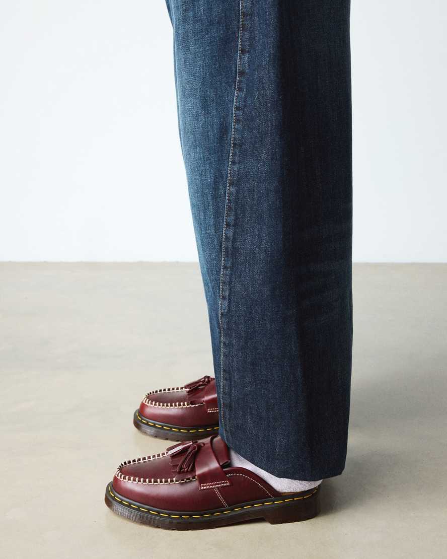Zapatos destalonados de cuero