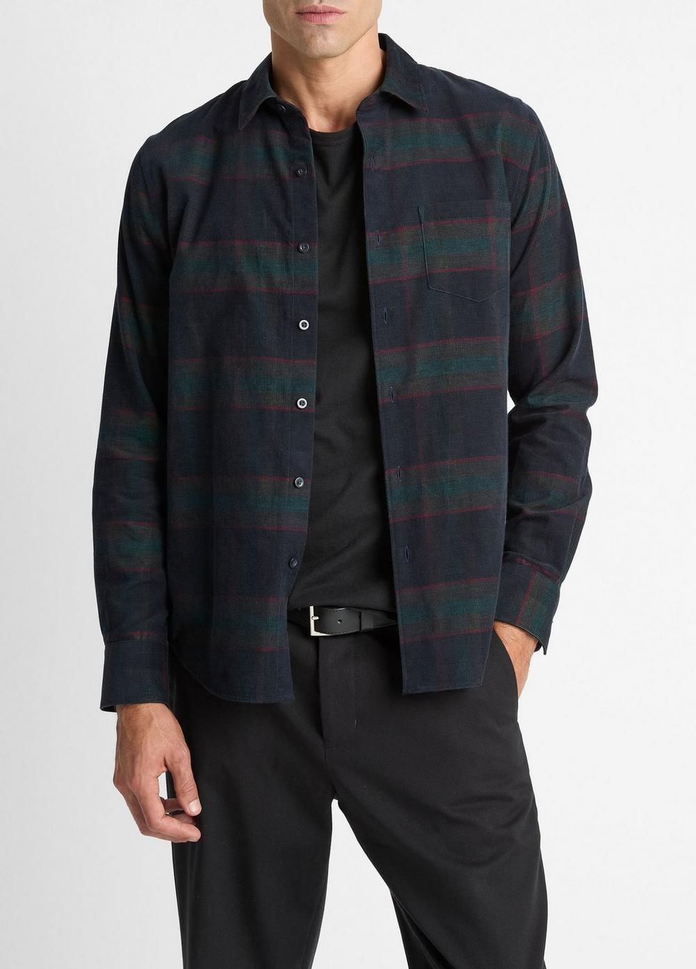 Camisa de algodón a cuadros