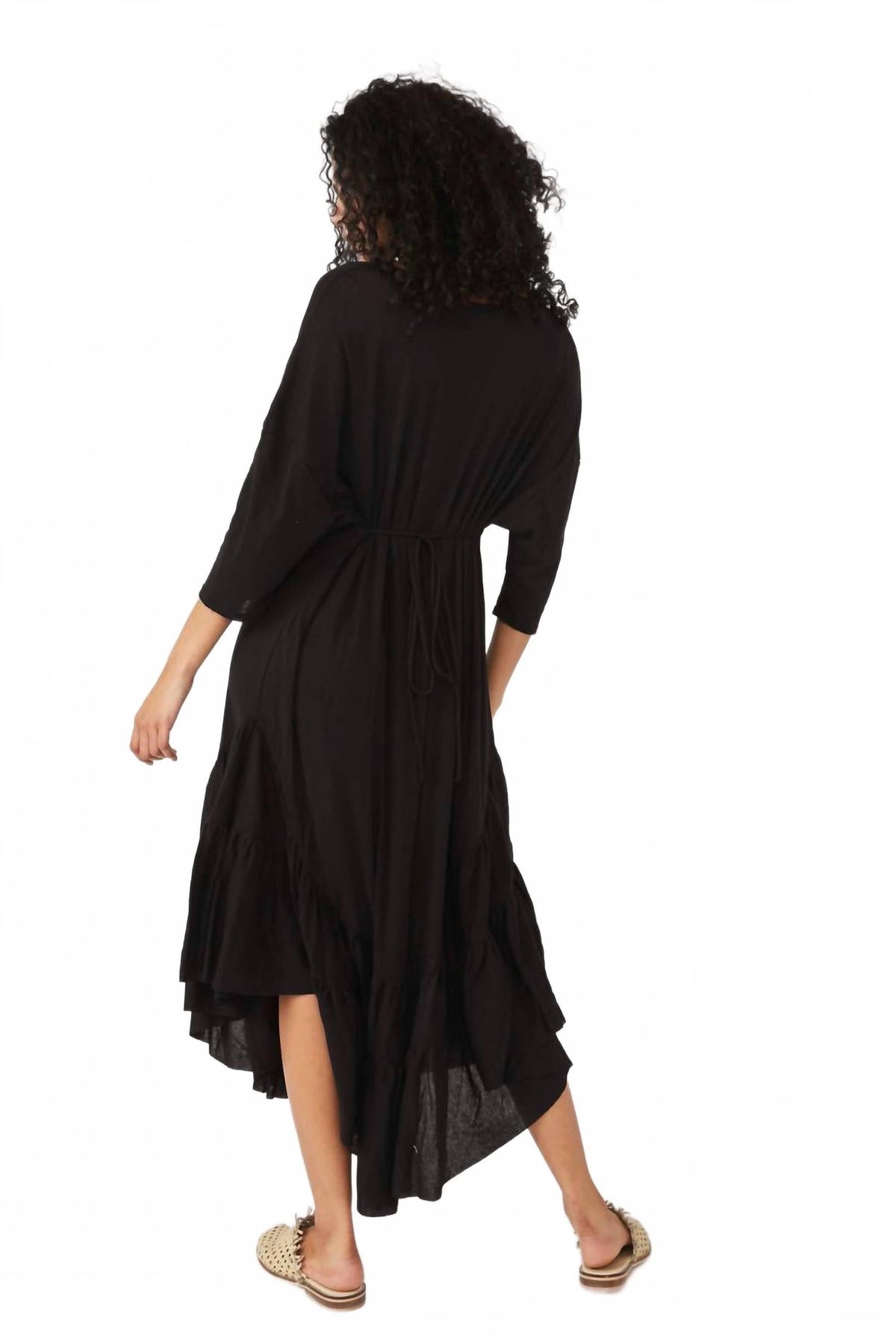 Vestido largo color negro