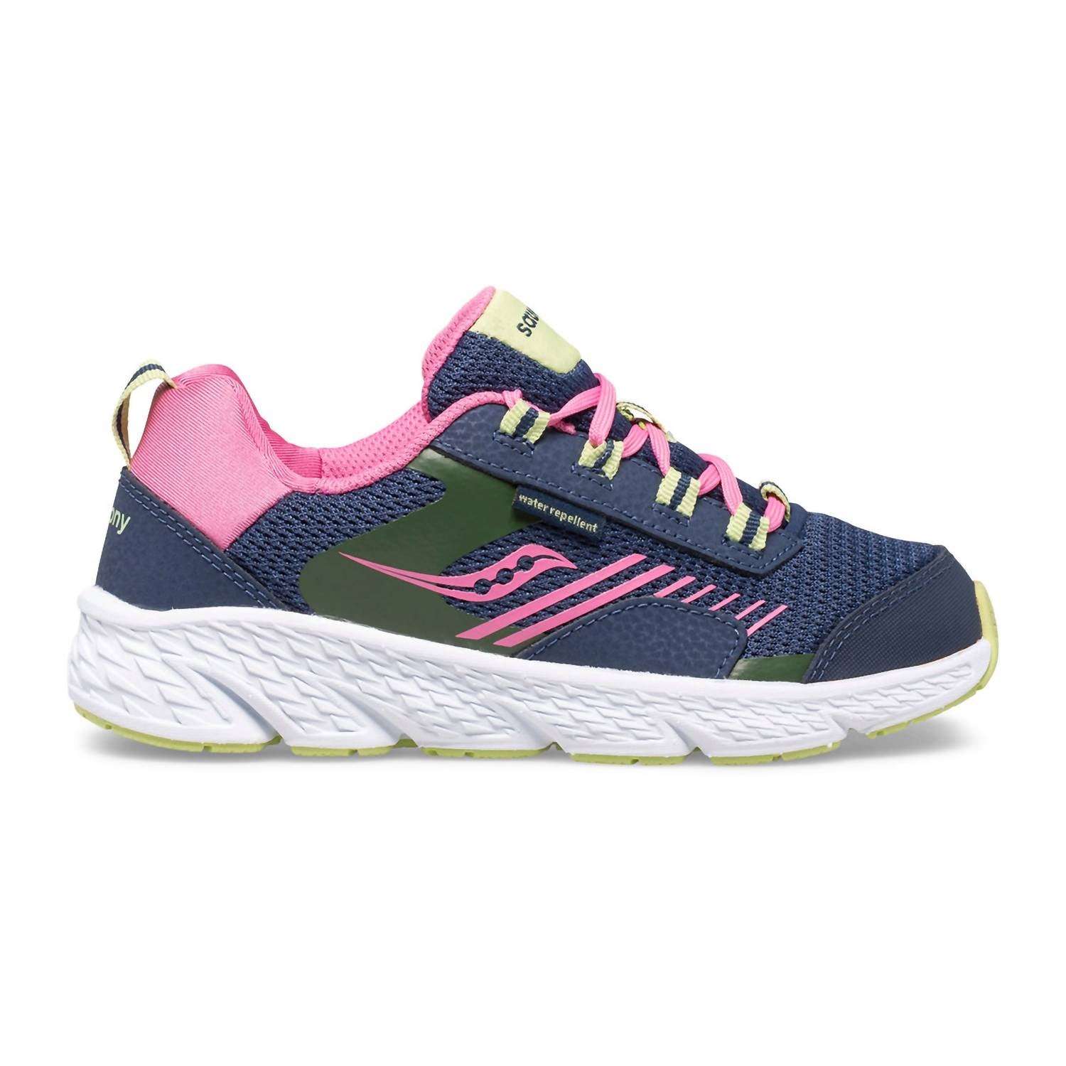 Tenis infantil color azul marino y rosado