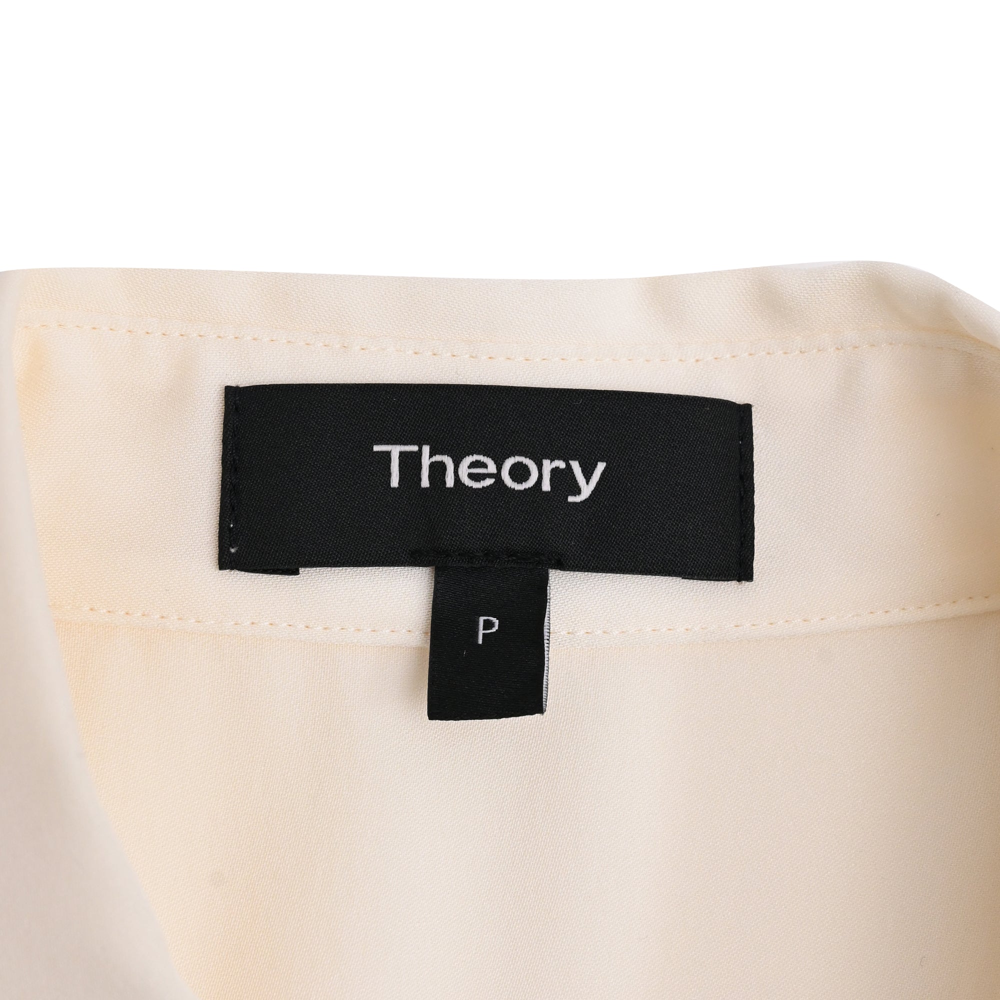 Blusa de seda sin mangas color blanco