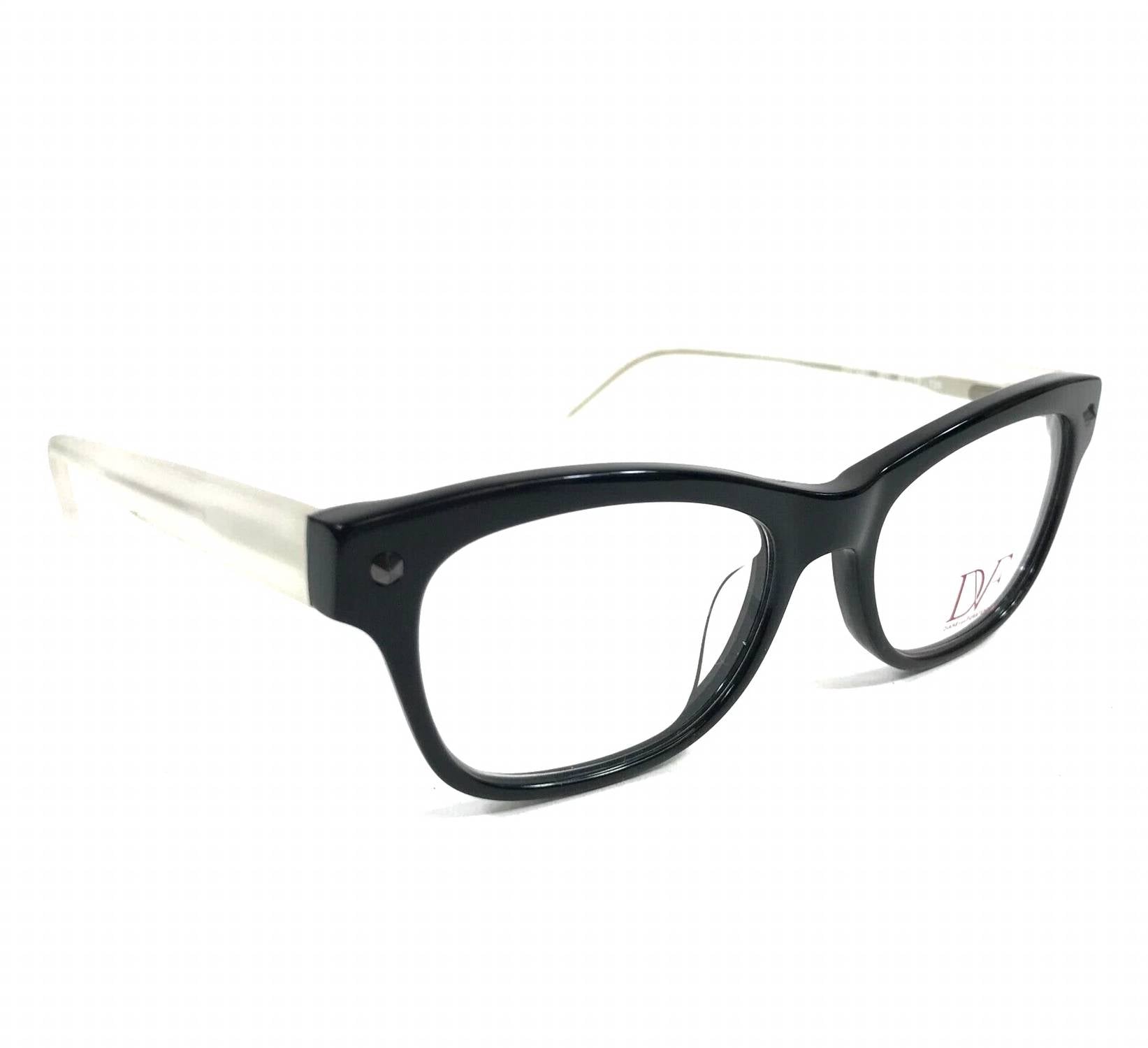 Montura para gafas de mujer de montura tipo gato color negro y blanco