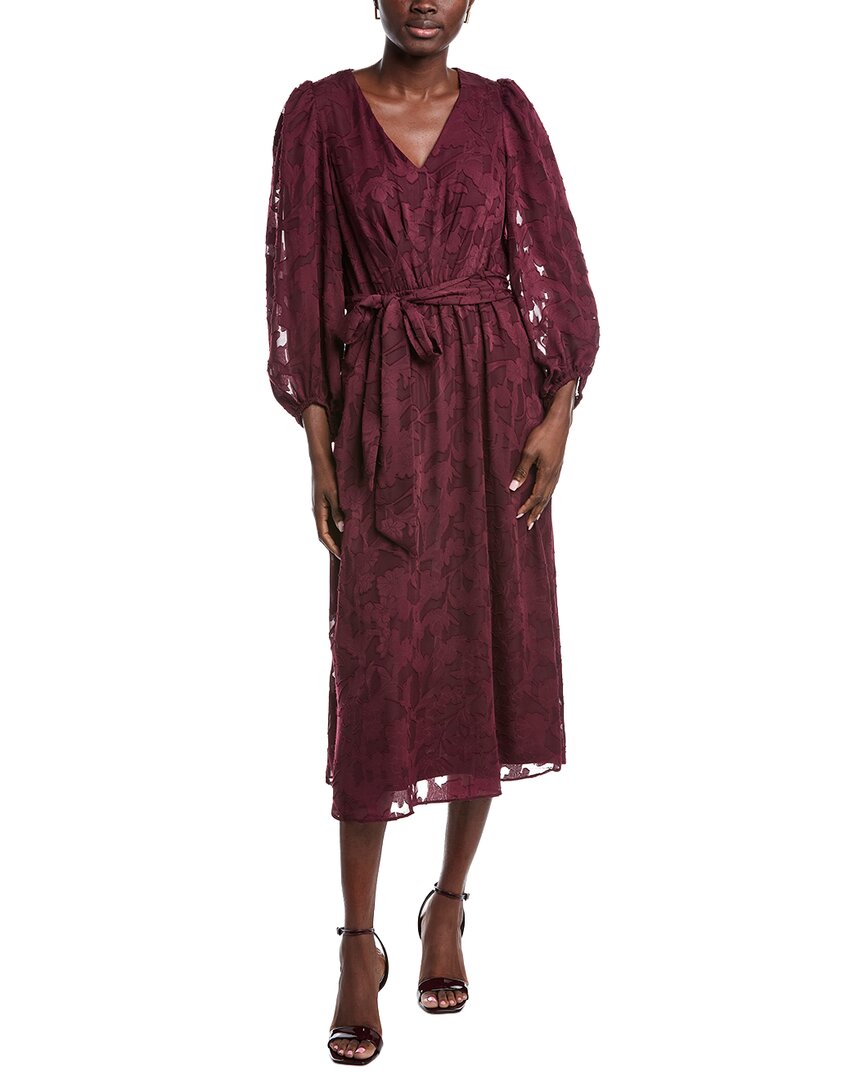 Vestido midi con estampado floral