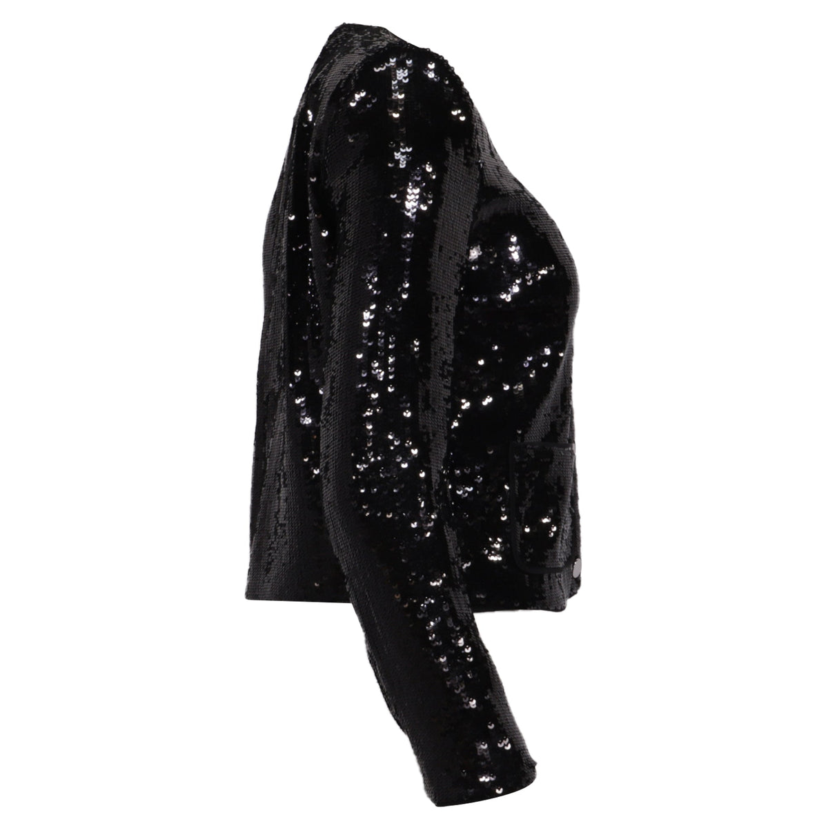 Chaqueta con lentejuelas color negro