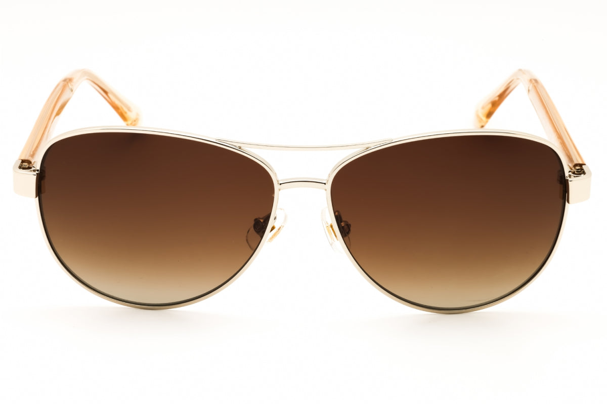 Gafas con lentes polarizados color café y dorado