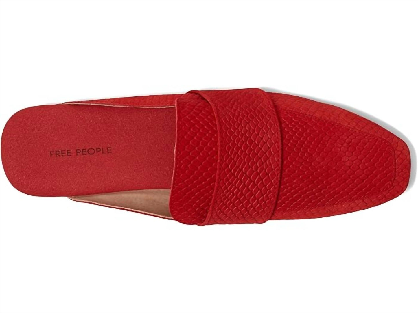 Mocasines de mujer color rojo