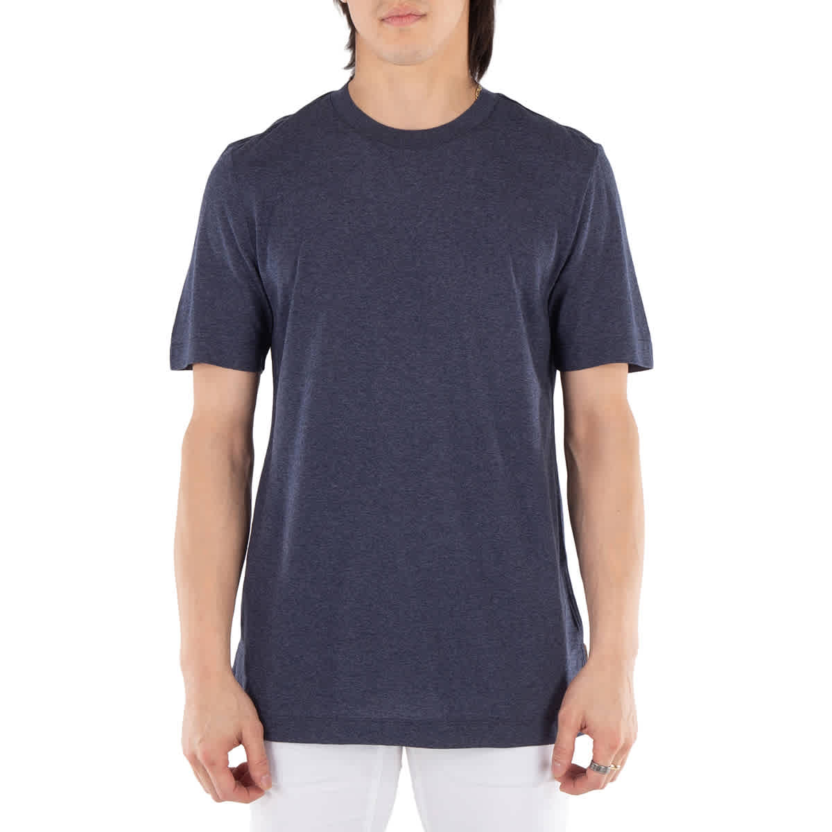 Camiseta de algodón color azul