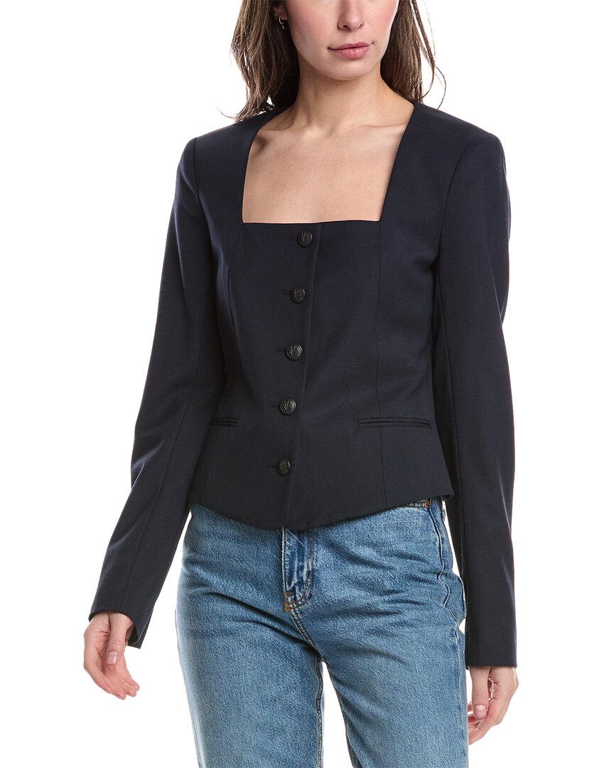 Blazer de mezcla de lana