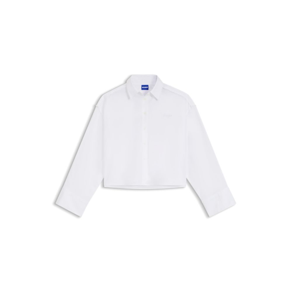 Camisa de algodón de corte amplio