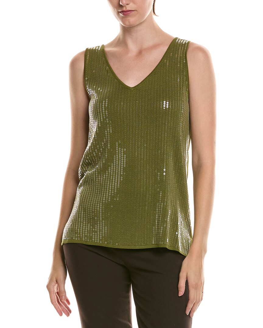 Camiseta sin mangas con cuello en V