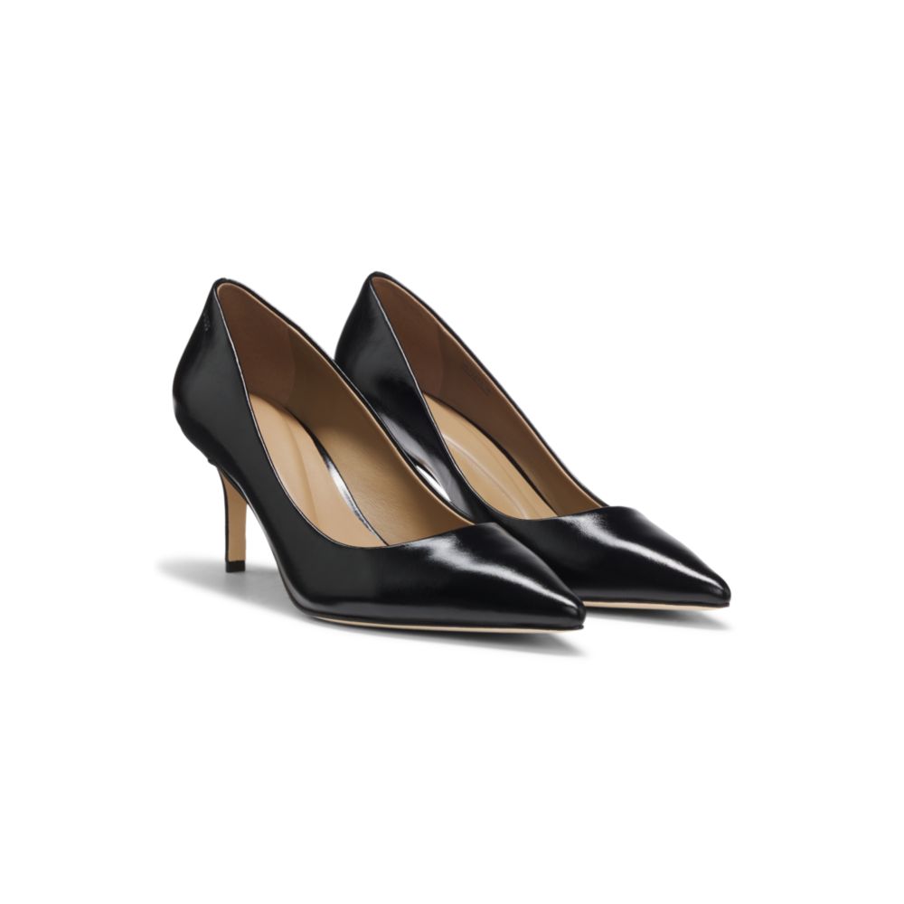 Tacones de cuero