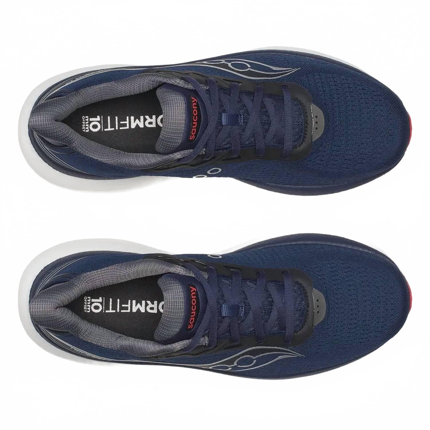 Zapatos de hombre color azul marino y rojo