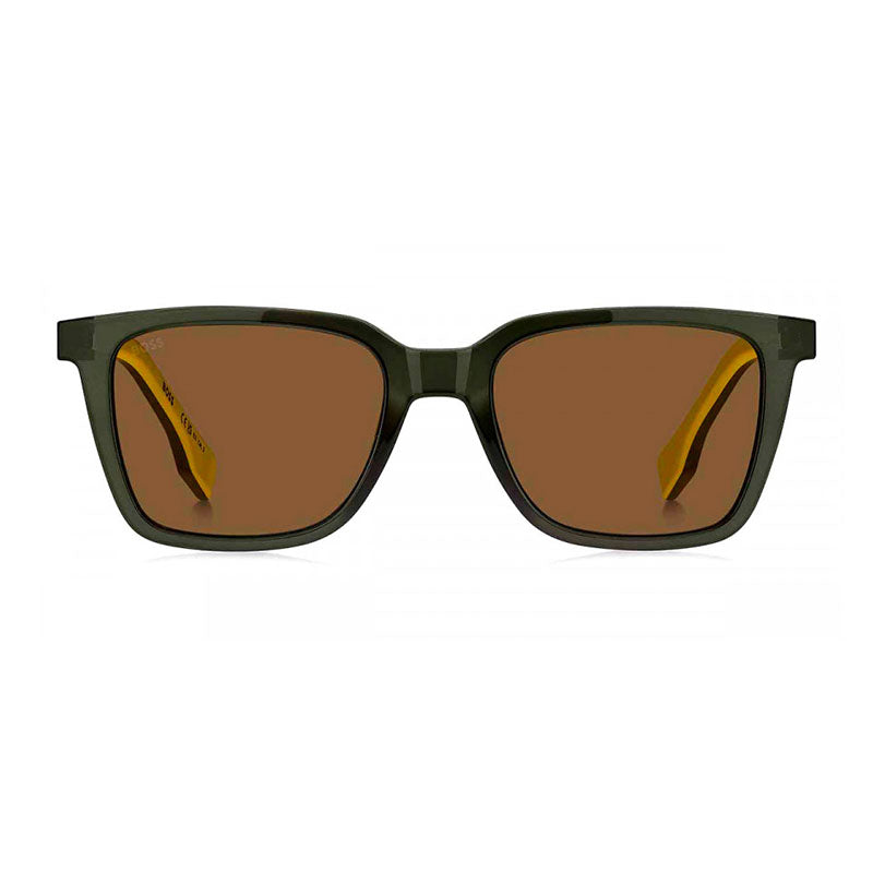 Gafas color café y verde y amarillo