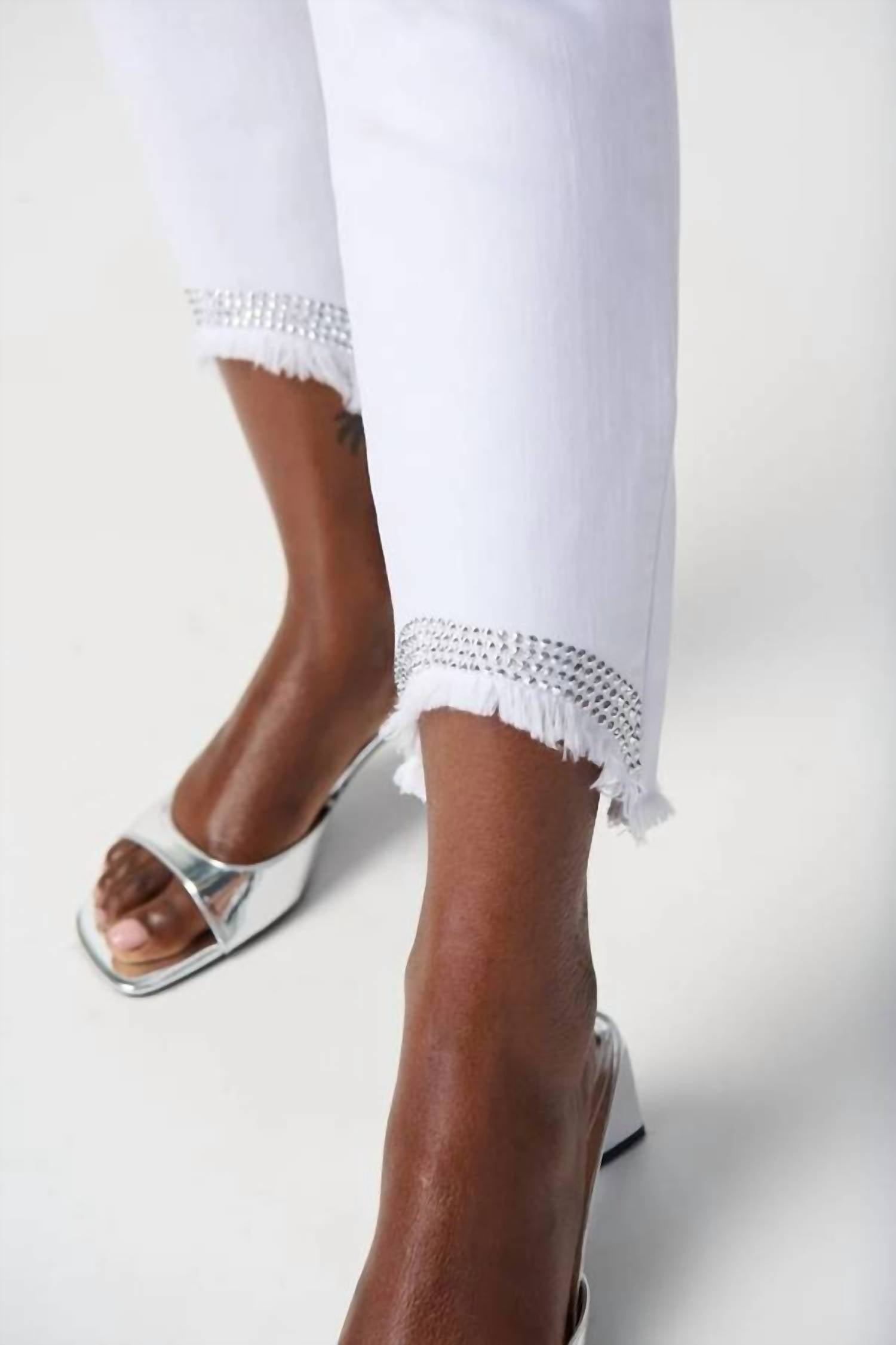 Jean color blanco