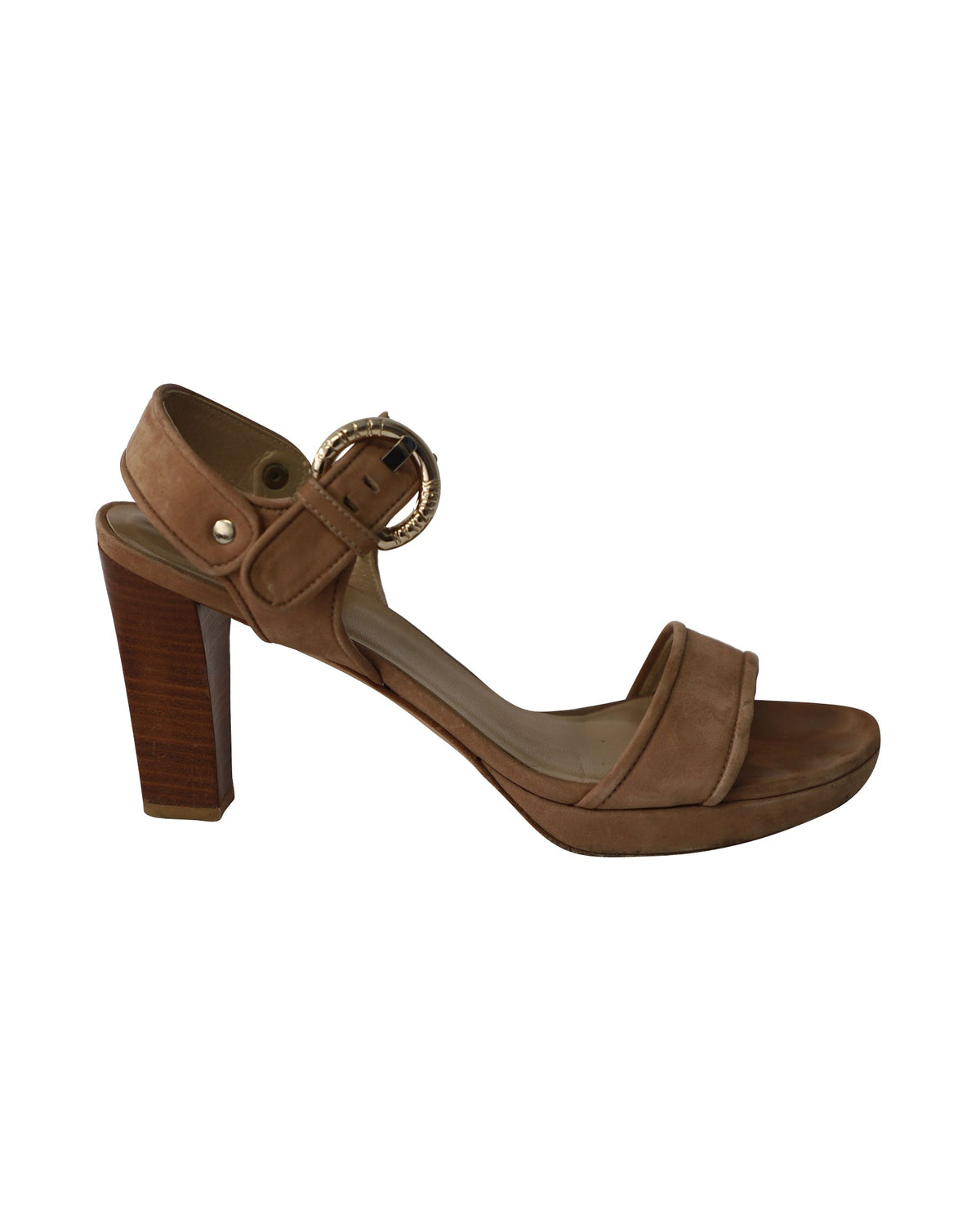 Sandalias de gamuza color café