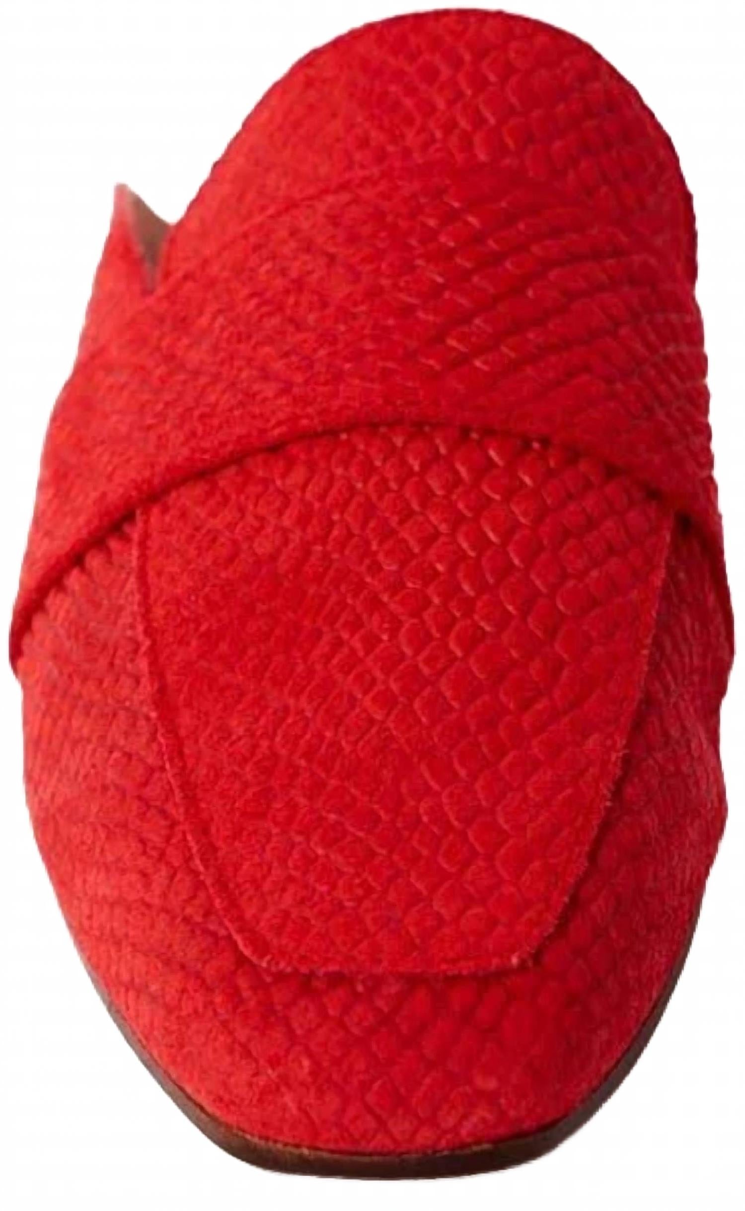 Mocasines de mujer color rojo