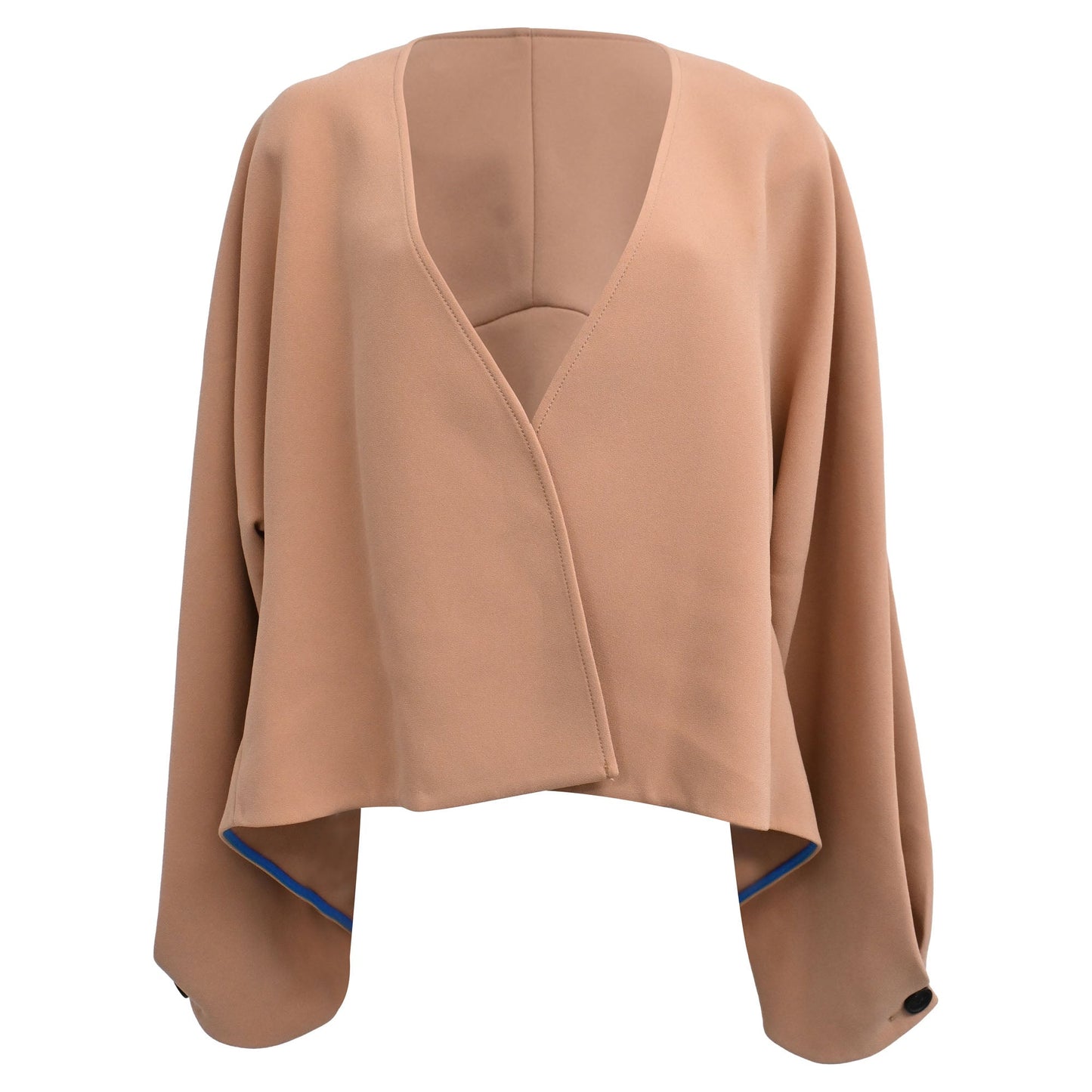 Blazer de acetato color café