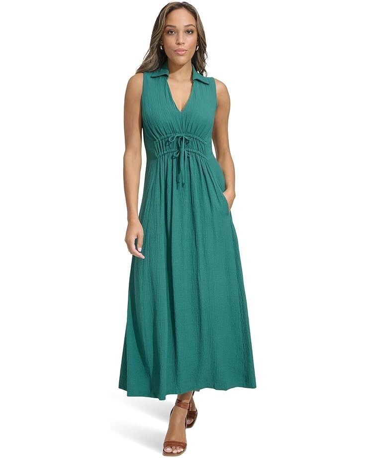 Vestido de mujer sin mangas color verde