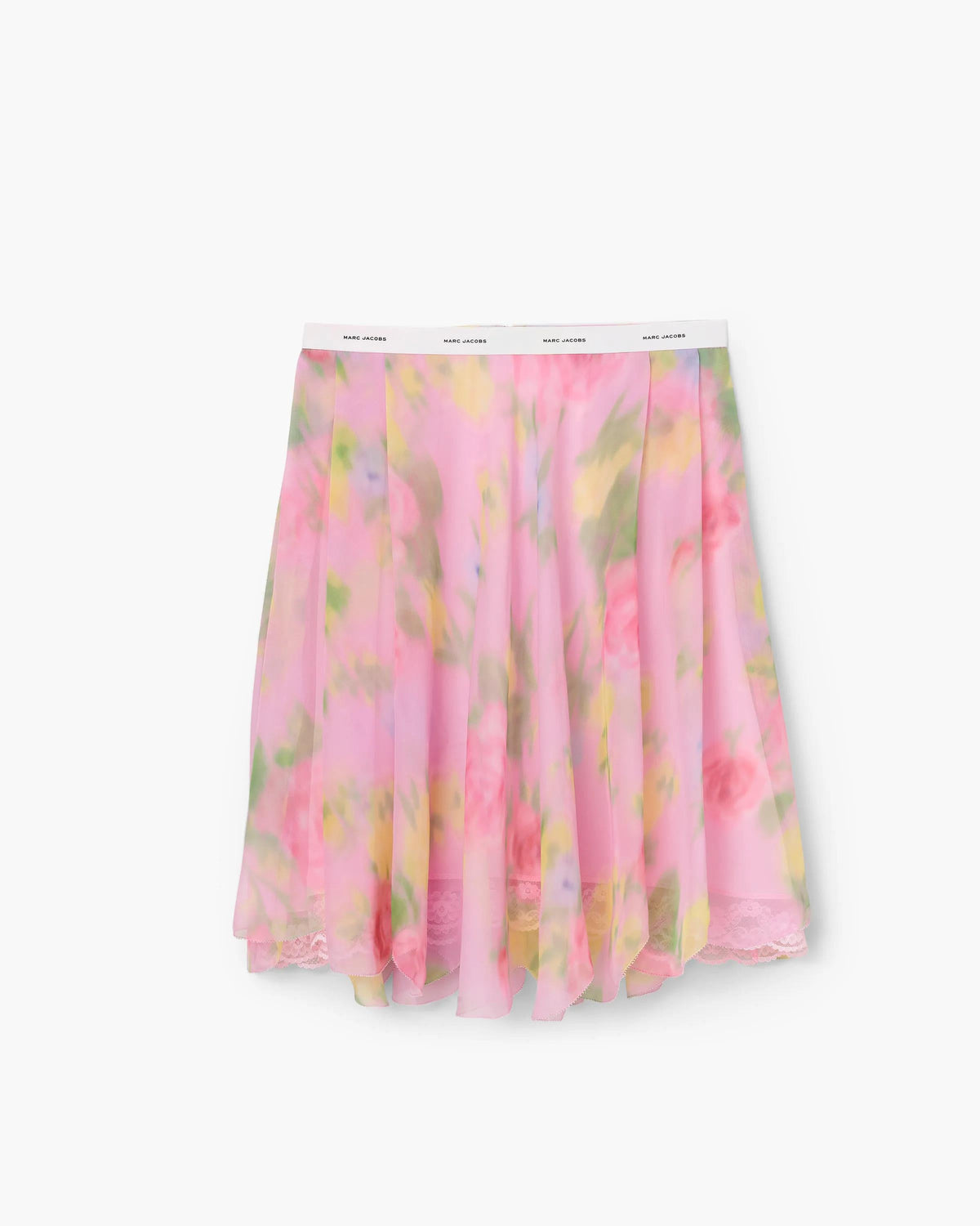 Falda de gasa con estampado floral