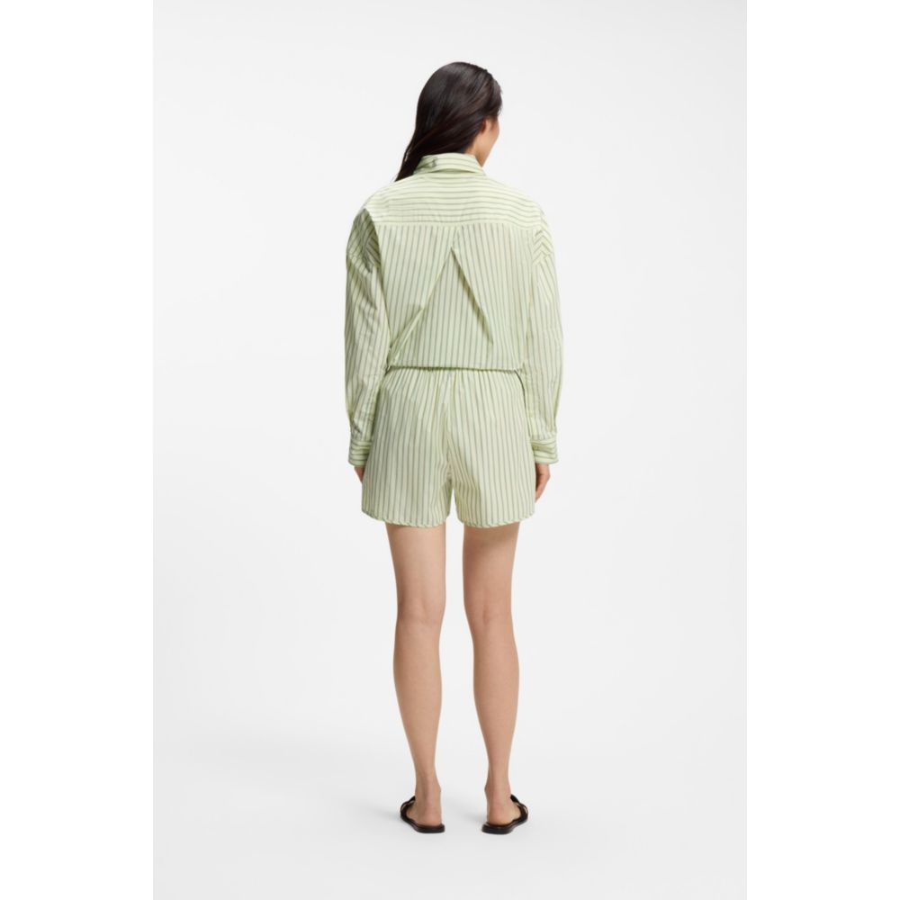 Short de algodón a rayas