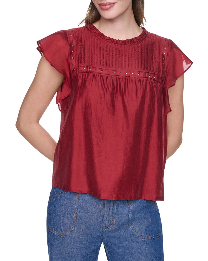 Top con pliegues
