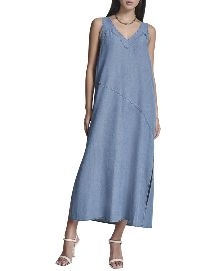 Vestido con cuello en V sin cordones
