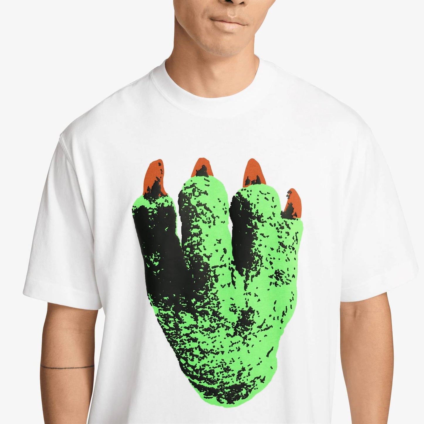 Camiseta de hombre color blanco y verde