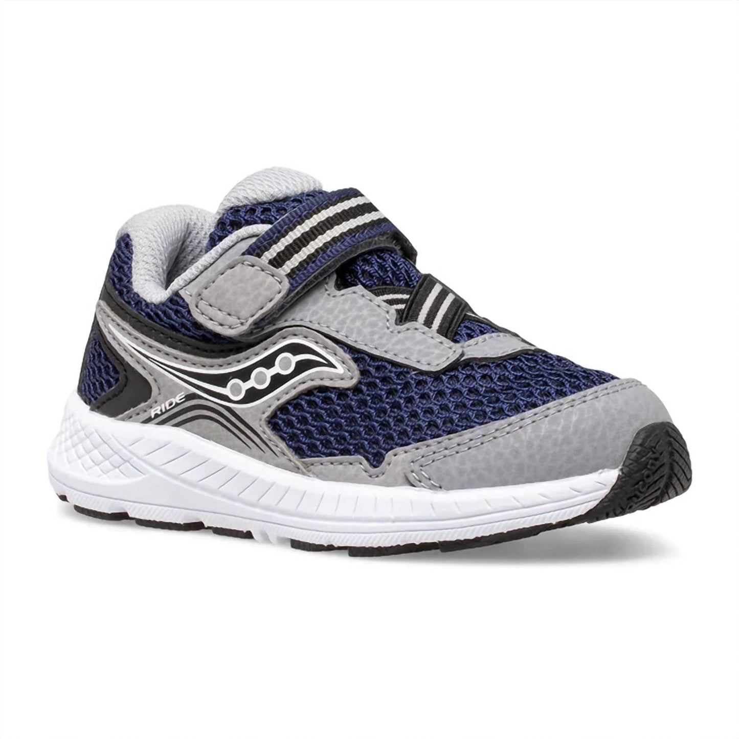 Tenis para niño color azul marino y gris