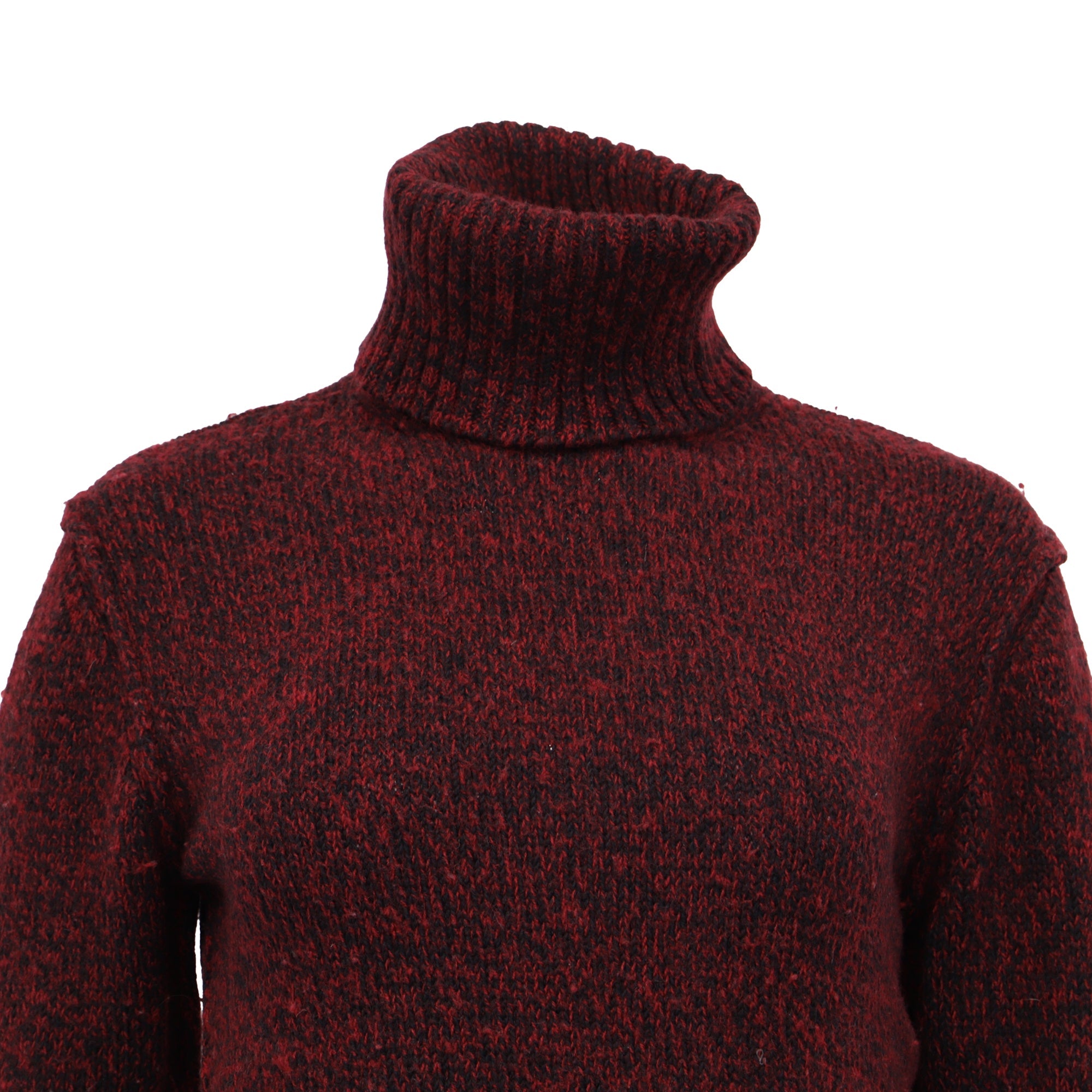 Burberry Brit Suéter Cuello Tortuga en Lana Roja