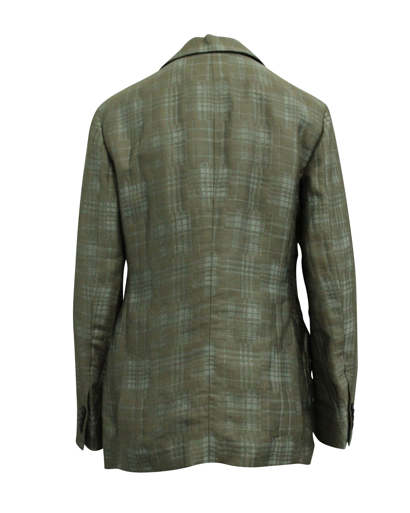 Blazer a cuadros multicolor