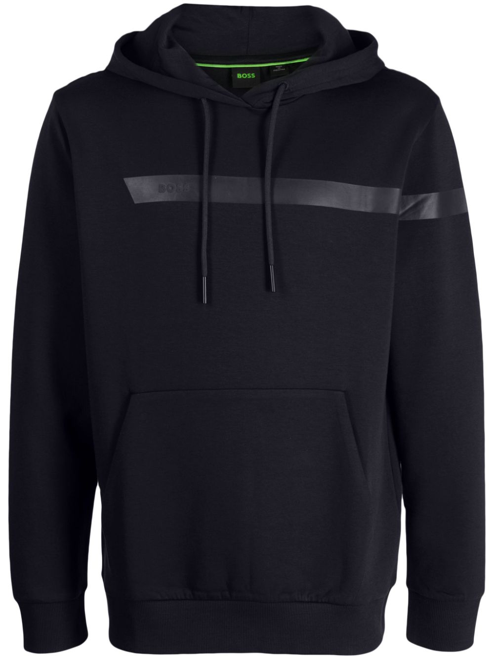 Buzo con capucha de hombre de algodón color azul oscuro