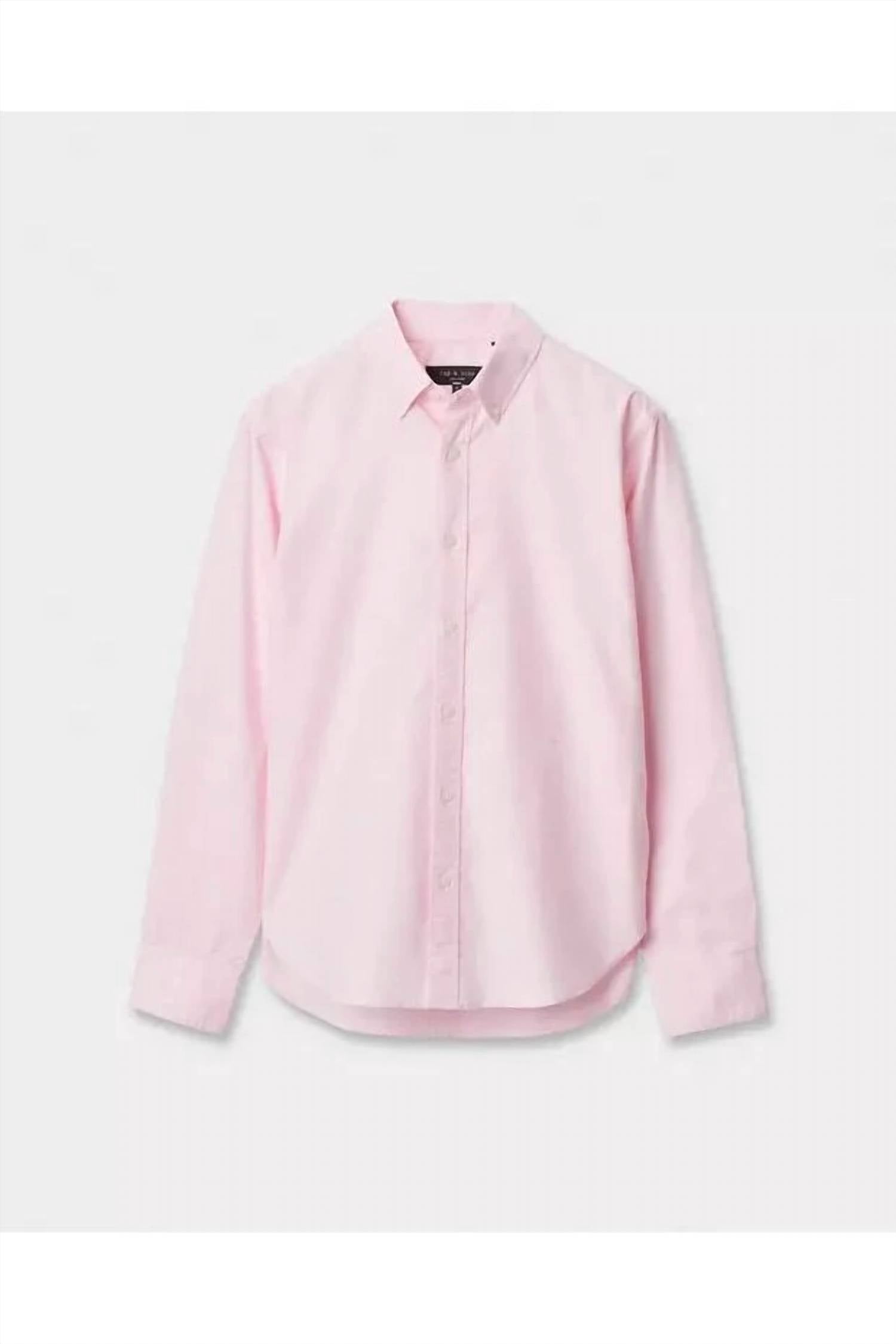 Camisa a rayas color rosado