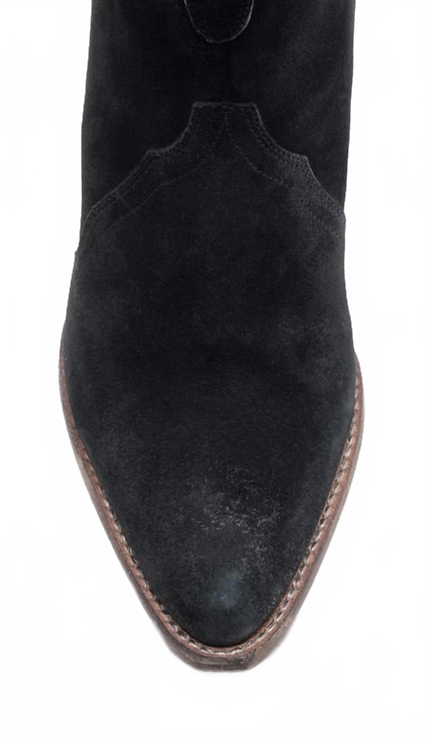 Botas de mujer de gamuza color negro